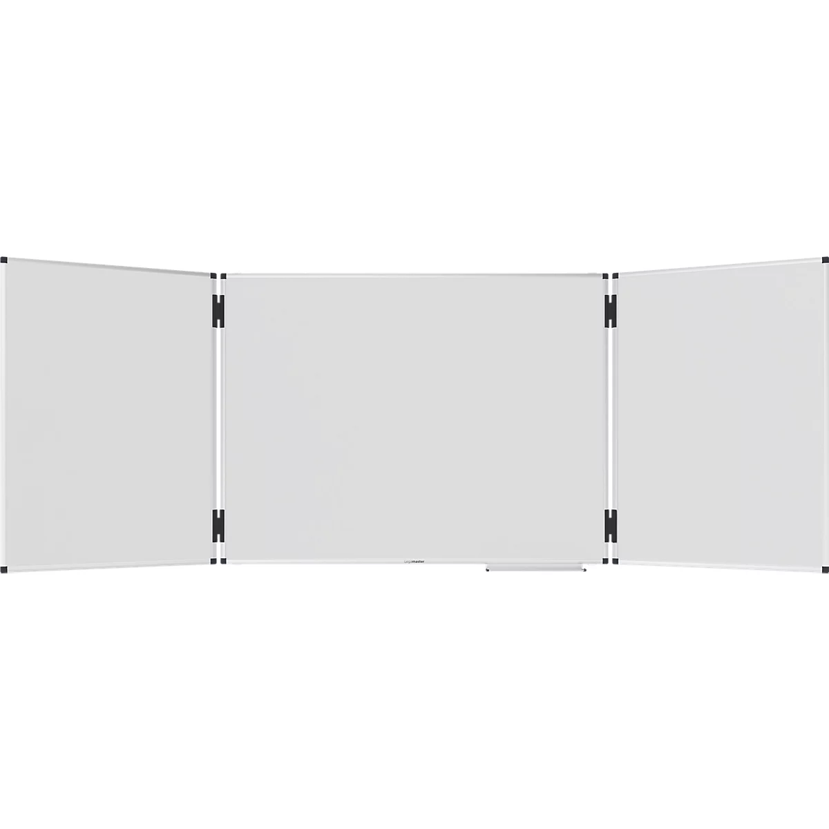 Klapptafel Legamaster UNITE PLUS, magnetisch, 5 Schreibflächen, B 1200/2400 x T 13,4 x H 900 mm, emaillierter Keramikstahl, weiß